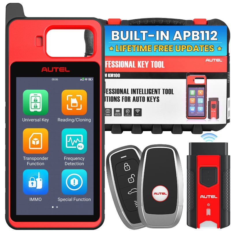 Autel MaxiIM KM100 KM100X Key Tool Car IMMO Universal Key Generator Kit Support All key Lost, Add K