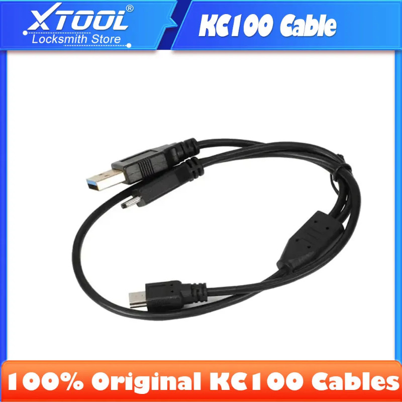 2024 XTOOL 100% Original KC100 Cables For XTOOL X100 PAD3 For VW4&5th IMMO KC501 Cable