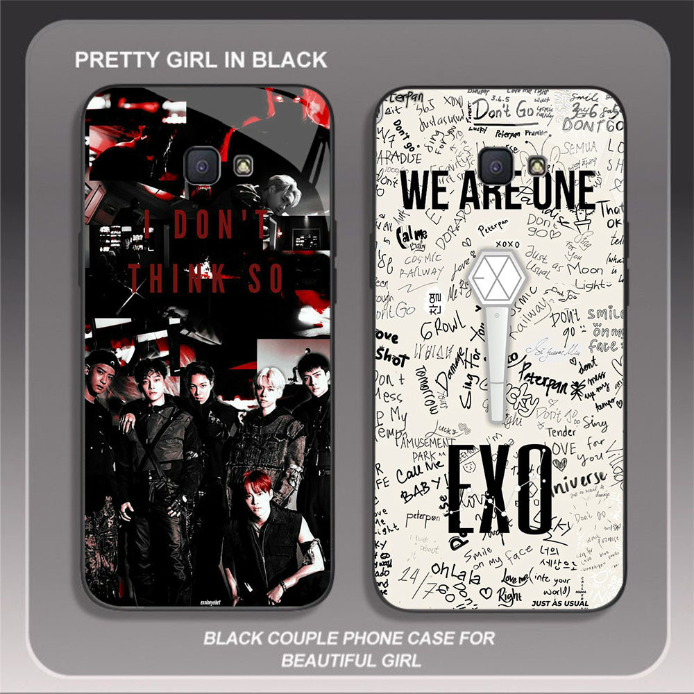 HK-18 EXO BOY แก้ว KACA สําหรับ Samsung Note FE J4 S24 S25 J7 J6 Core 9 Prime Pro Plus Ultra