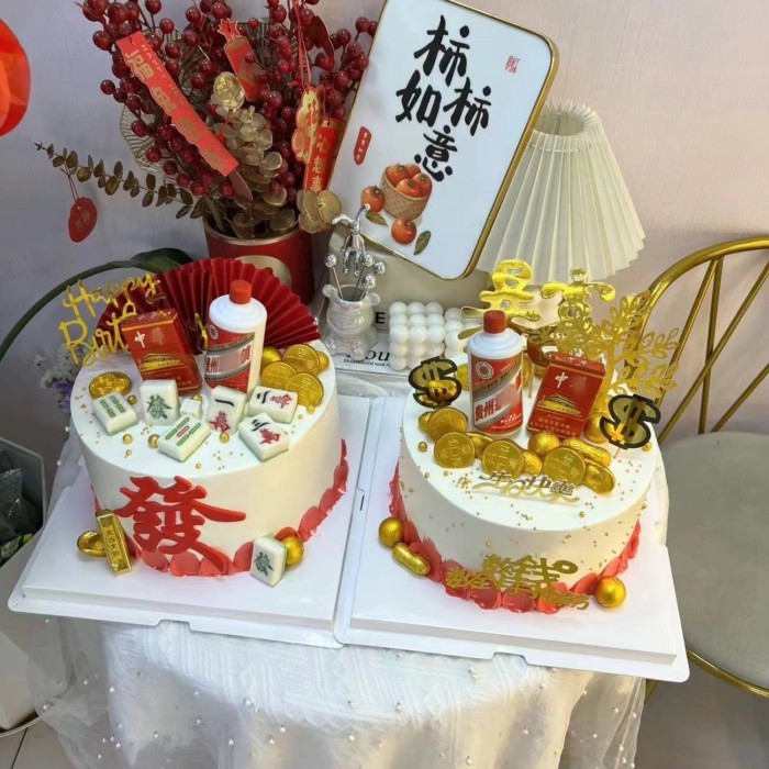 เครื่องประดับตกแต่งเค้ก Hanako Daddy Men Male God Birthday Plug-In Toy Model PD