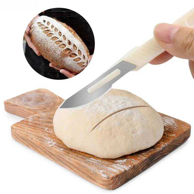 C Bread Cutter French Bread Blades Carving Knife Kitchen Gadgets Baking Accessory Patterned Bread C