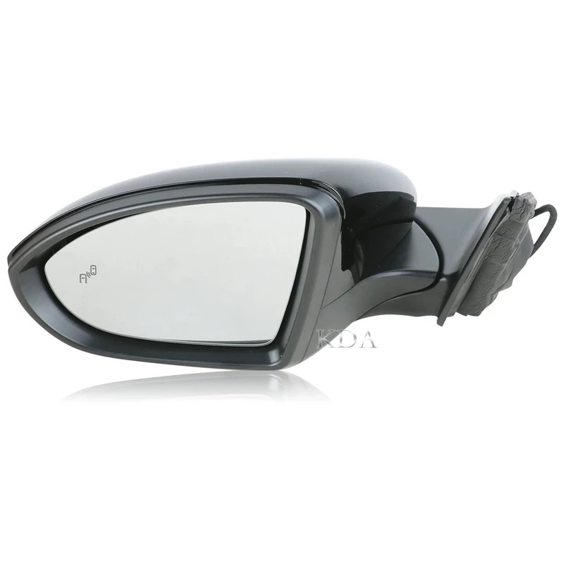 Car Rear Mirror Assembly Heated Blind Spot Warning 5+2 Pins USA Version For VW Jetta MK7 2019 2020