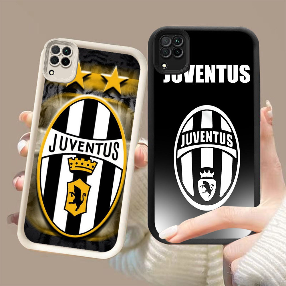DK-68 JUVENTUS Silicone Casing สีดําและสีขาว สําหรับ Samsung A12 A22 5G