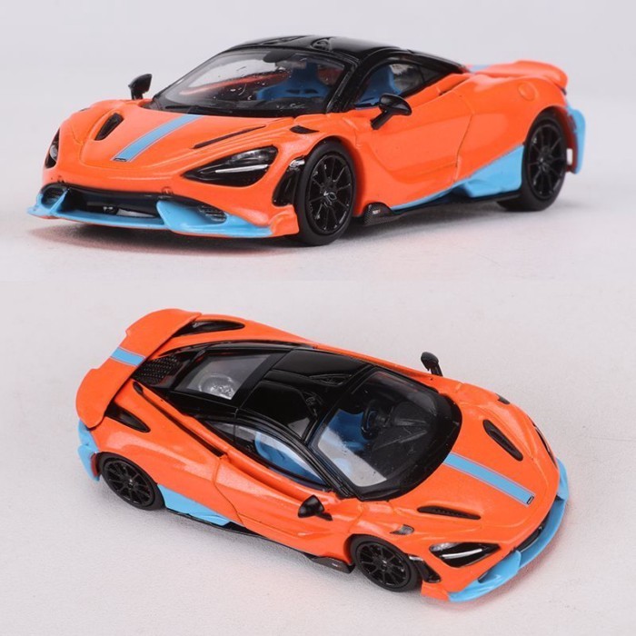 Maxdi 1: 64 McLaren 765LT Seine รถสปอร์ตจําลองรถโลหะผสมรุ่นคอลเลกชัน