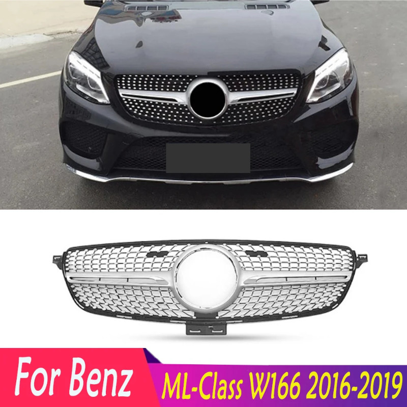 For Mercedes-Benz ML-Class W166 ML300 ML320 ML350 ML40 ML450 2016 2017 2018 2019 Front Grille Facel