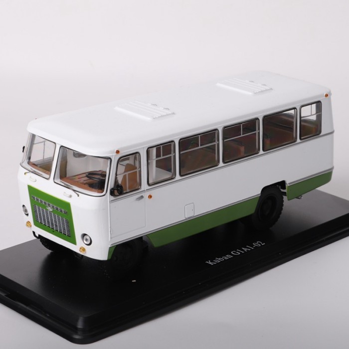 SSM4005 1/43 KUBAN G1A1-02 รัสเซียสีขาว BUS USSR BUS รุ่นโลหะผสม