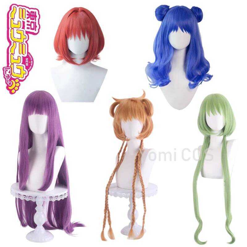 C Anime Tokyo Mew Mew New Cosplay Midorikawa Retasu/Momomiya Ichigo/Aizawa Minto Wig Long Hair Hall