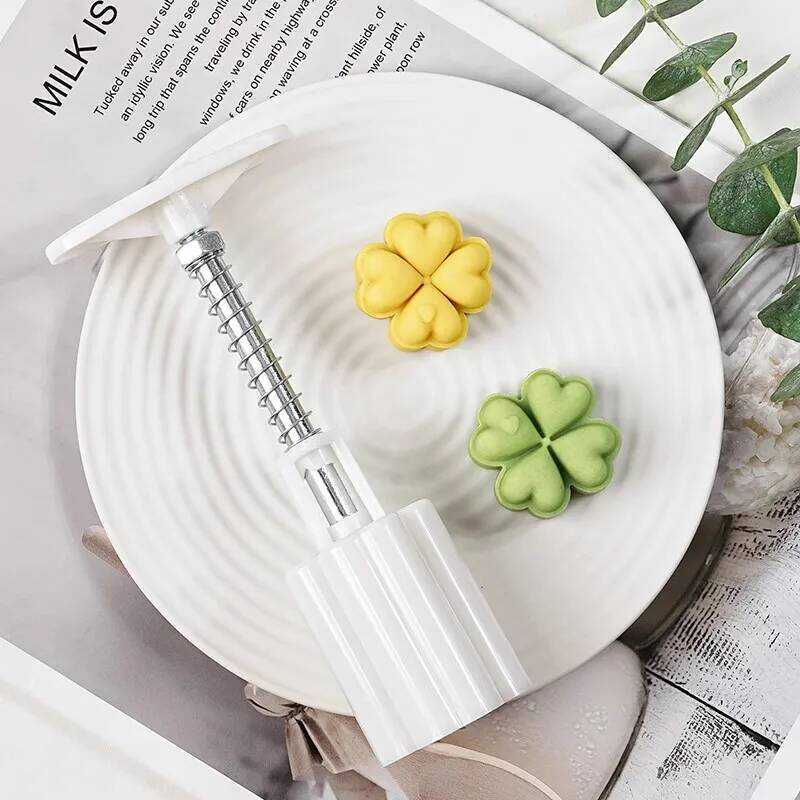 C 20G Four Leaf Moon Cake Per Mold Green Leaf Biscuit Stamp Dessert Pastry Mung Bean Cake Rice Cake