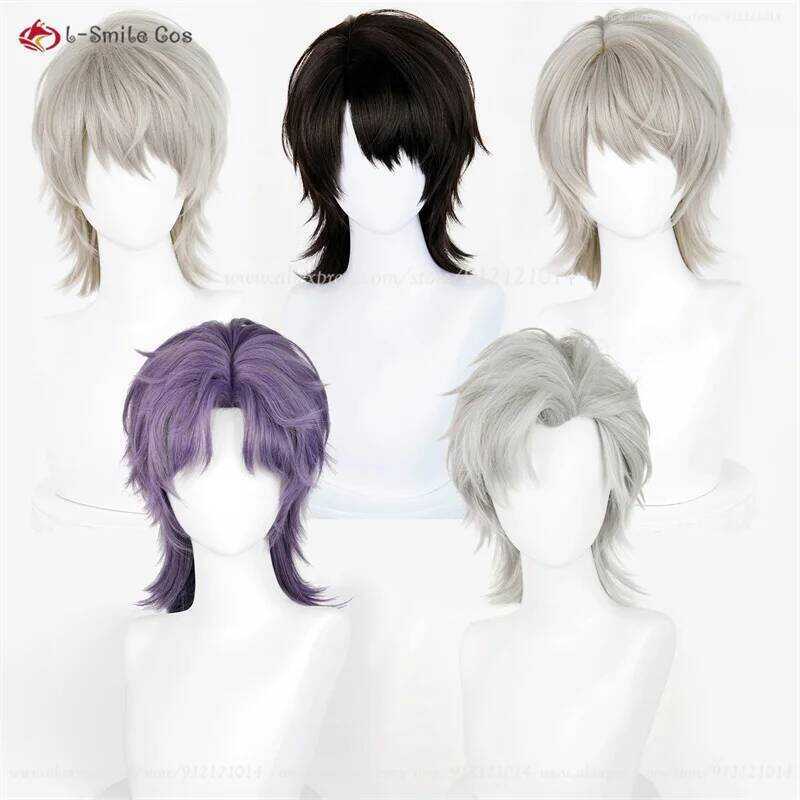 C Sylus Xavier Rafayel Caleb Zayne Cosplay New Wolfcut Styles Heat Resistant Synthetic Hair Anime C