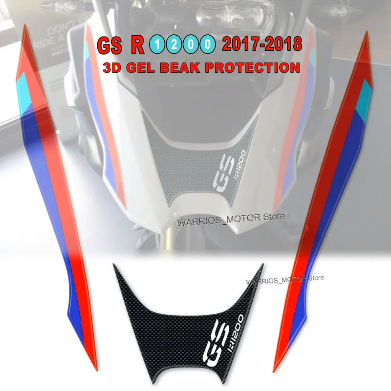 R1200 GS R1200 R 1200 Motorcycle 3D Gel Beak protection Sticker Fairing Front Protector Decal For B