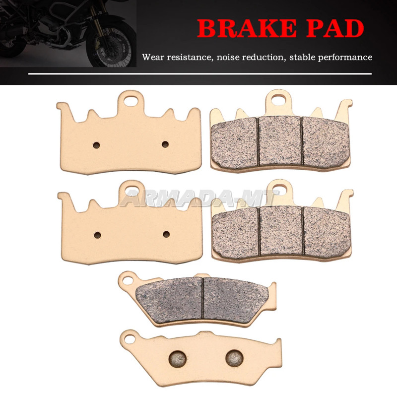 For BMW R 1200 GS R1200GS Adventure Motorcycle Front Rear Brake Pads R1200R R 1200R R1200RS R1200 R