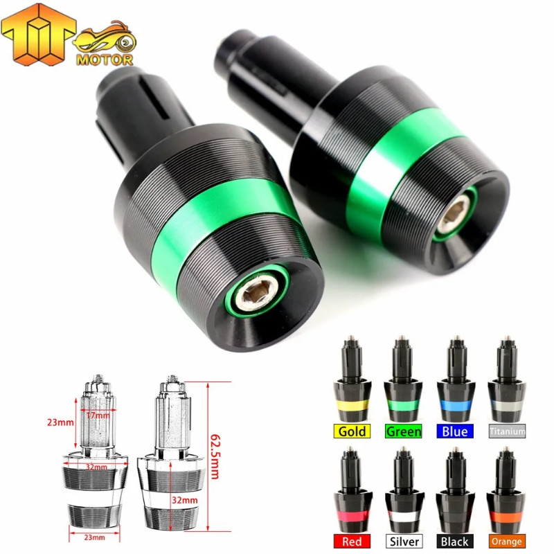 Motorcycle 7/8'' 22mm Handlebar Grips Ends Motor Accessories Parts For Kawasaki Z900 Z800 Z750 Z650