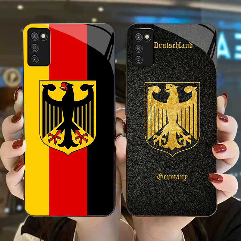 DK-61 DEUTSCHER FOOTBALL BUND Casing GLASS soft frame สีดํา Samsung A02S M02S A03S 164mm A51 166mm A