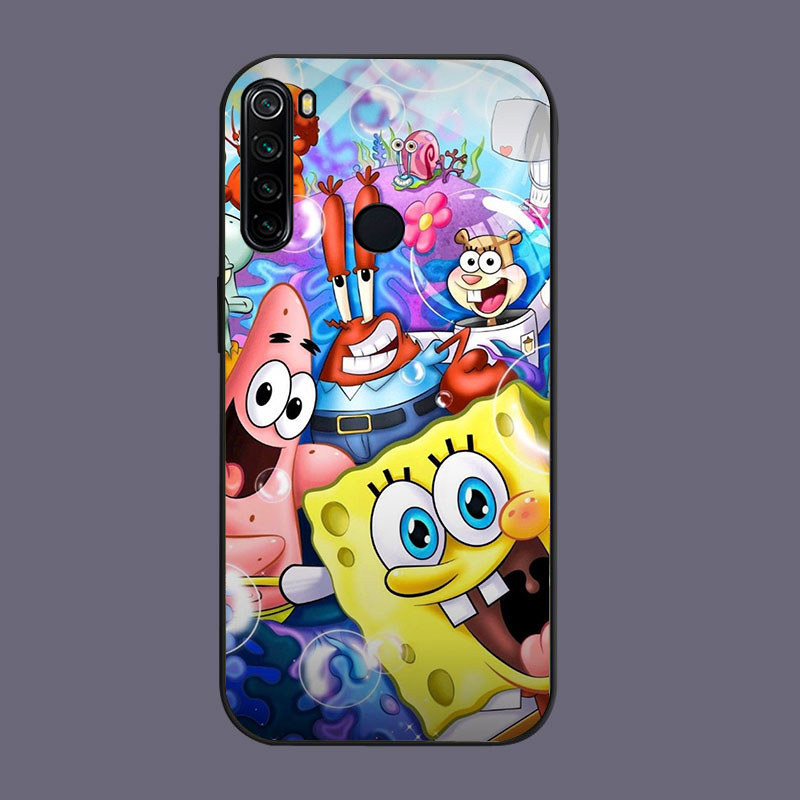 HK-64 Patrick Star Glass Glass Glass Casing สําหรับ Xiaomi Redmi Note 8 8A 10 9 Pro Lite