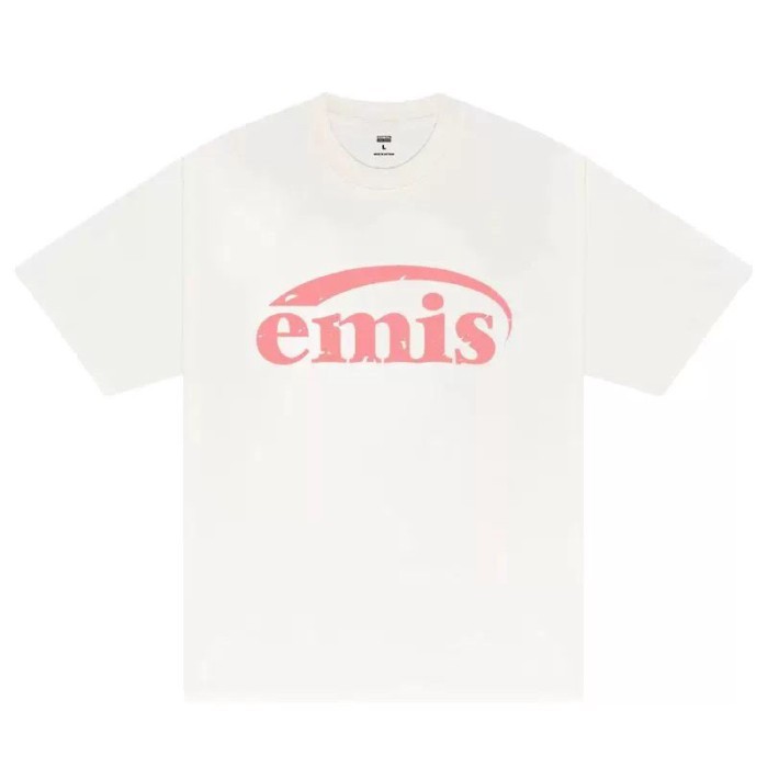 เสื้อยืดแขนสั้นสไตล์เกาหลีจากแบรนด์ Emis สำหรับทุกวัน ทำจากผ้าฝ้ายแท้ สวมใส่ง่ายทั้งชายและหญิงในฤดูร