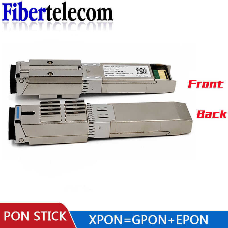 Xpon 1.25G/2.5G SFP Pon Stick PPPoE IPoE HGU SC Connector 1310/1490nm 20KM OLT ONU XPON=EPON/GPON