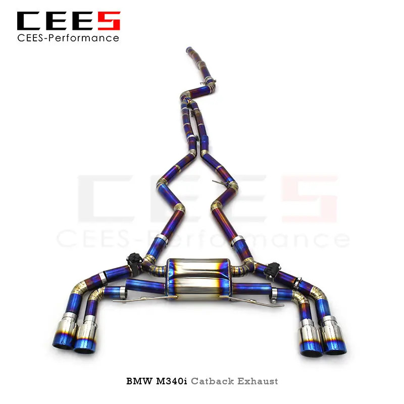 CEES Catback Exhaust for BMW M340/M240i M340i M440i 3.0T 2019-2023 B58 Tuning Performance Valve Muf