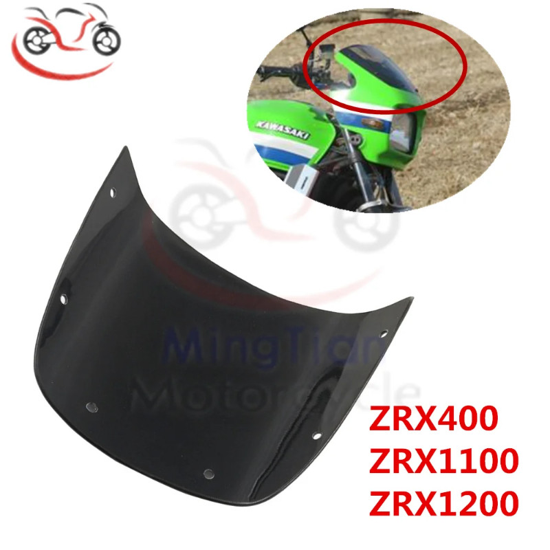For Kawasaki Windshield ZRX400 ZRX1100 19-20 ZRX1200 01-05 ZRX 400 /1100 /1200 ABS Street Bike Wind