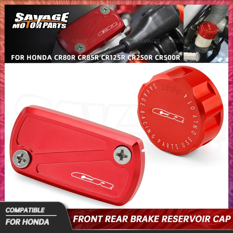 CR Front Rear Brake Reservoir Cover For Honda CR80R CR85R CR125R CR250R CR500R 2008 Motorcycle Oil