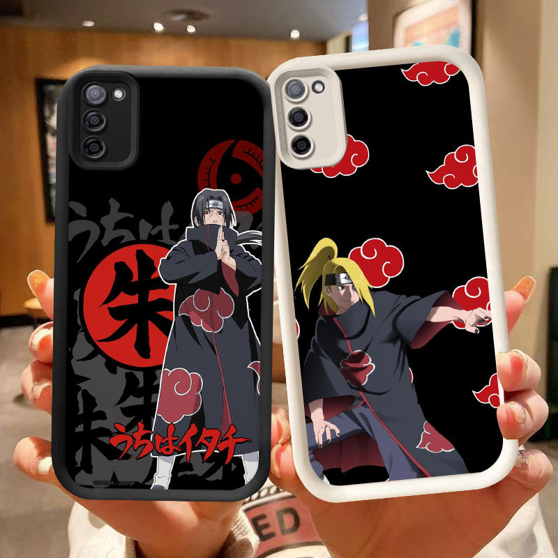DJ-6 Anime Uchiha ปลอกซิลิโคนสีดําและสีขาวสําหรับ Samsung A51 A71 M30S FE M21 S20 2020