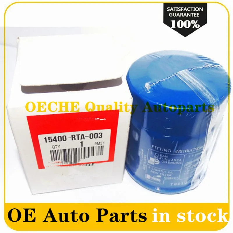 1PCS 15400-RTA-003 15400-PLM-A01 New Oil Filter For Honda Accord Civic Acura ILX MDX High Quality 1