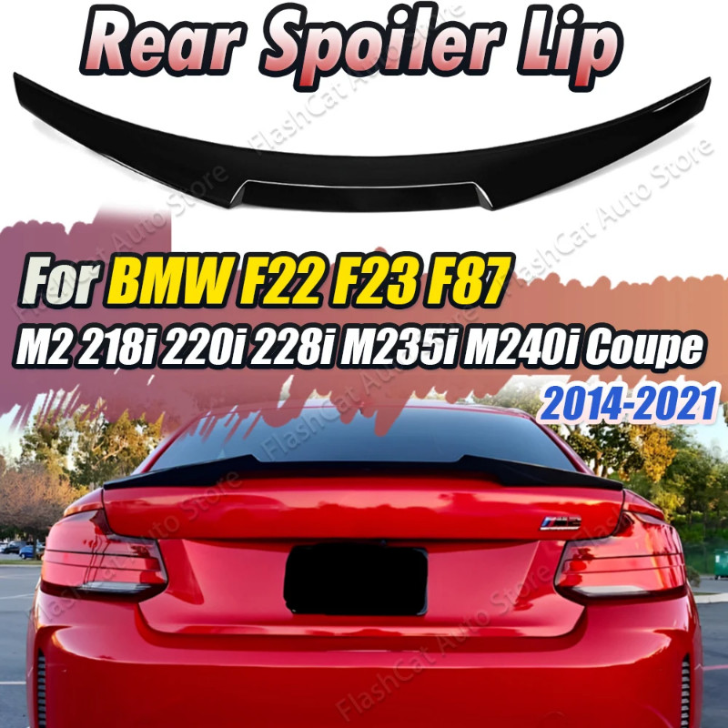 F22 F23 F87 M4 Style Car Rear Trunk Lip Tail Spoiler For BMW M2 218i 220i 228i M235i M240i 2014-202