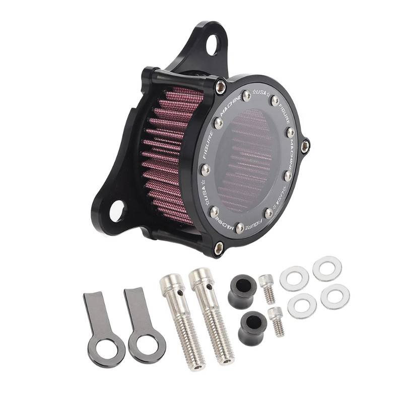 Motorcycle Air Filter Cleaner Intake System Kit CNC For Harley Sportster XL883 XL1200 Iron 883 48 7