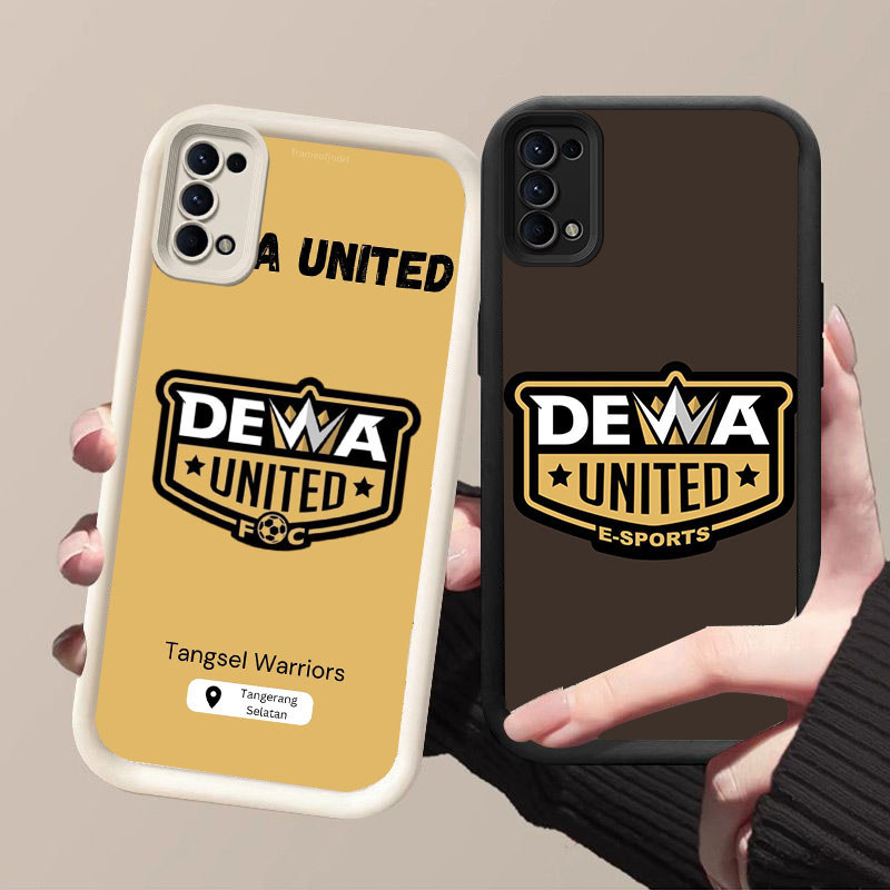 HK-55 Dewa United ปลอกกันกระแทกสําหรับซิลิโคนสีดําและสีขาว OPPO Realme Reno Find Narzo N63 A5i X3 6 