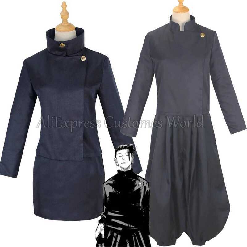 C Anime Jujutsu-Kaisen Geto Suguru Cosplay Costume High School Ieiri Shoko Cos Costume Uniform Blac