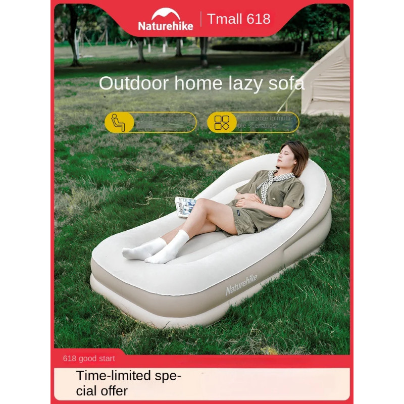 Inflatable sofa outdoor camping sofa lazy automatic inflatable bed built-in pump sofa bed