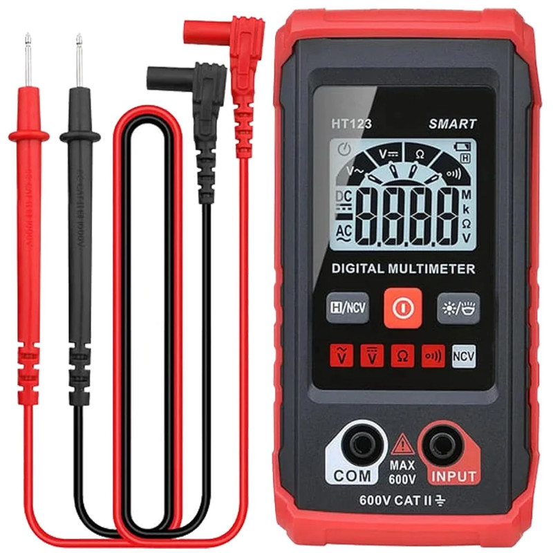 HT123 Digital Multimeter - Automatic Digital Multimeter - Smart Measurement - Electrical Tester Vol