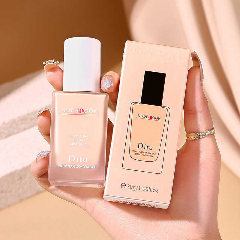 Ditu Ditu Vitality Nude Makeup คอนซีลเลอร์รองพื้นชนิดน้ําไม่ใช่มาส์กติดง่ายไม่ง่ายที่จะถอดบริการแต่ง