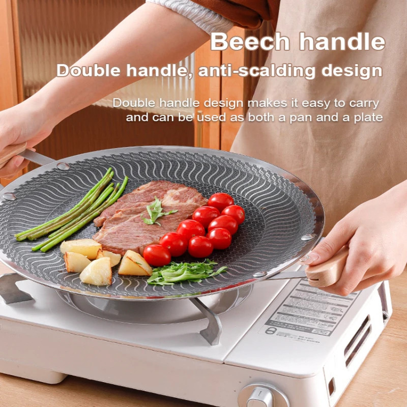 Versatile Stainless Steel BBQ Plate Perfect for Daily Kitchen Use