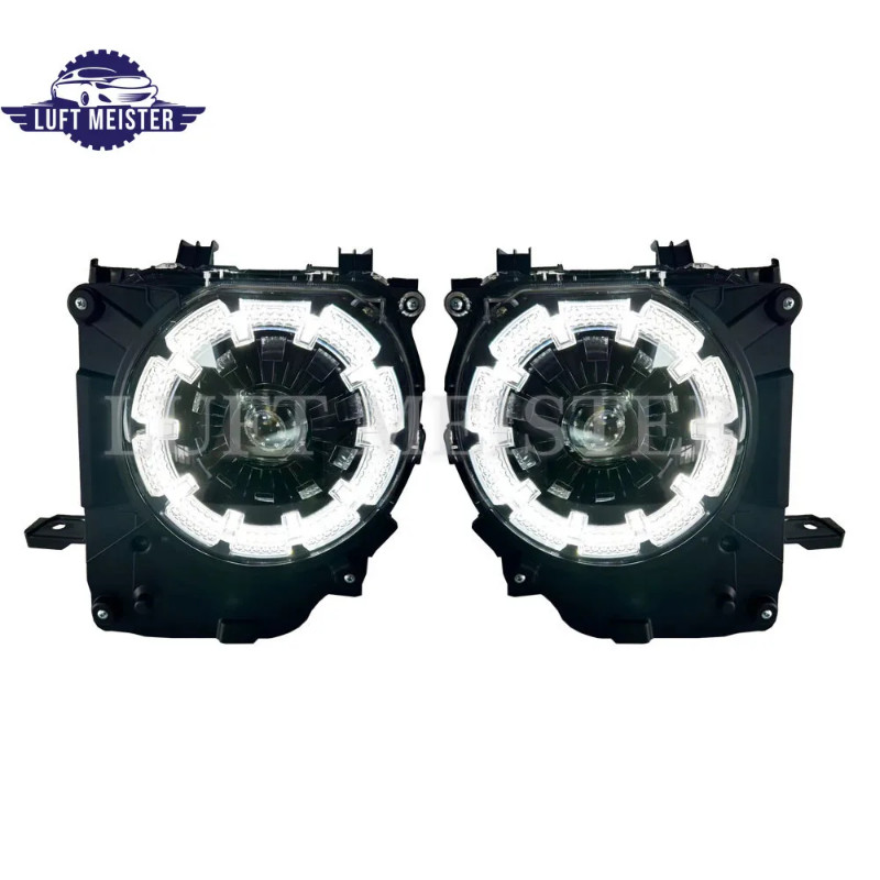 2pcs LED Headlights Front HeadLamp For Toyota Land Cruiser 70 Series LC70 LC76 LC79