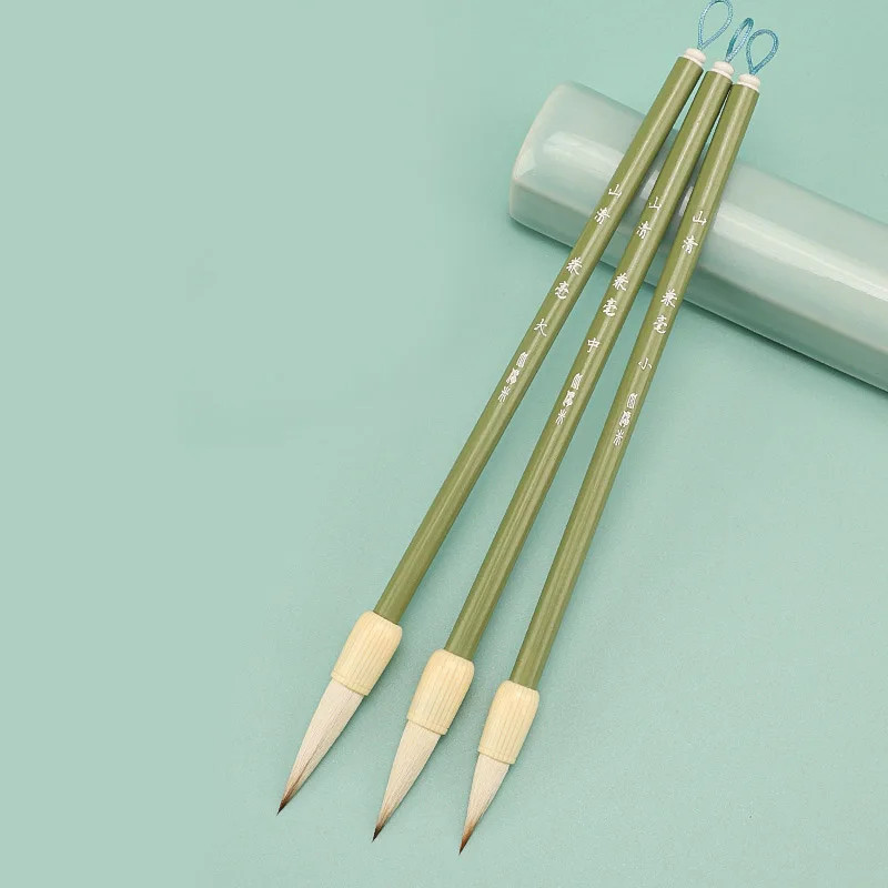 1pc/3pc Chinese Calligraphy Brush Regular Script Official Script Running Script Mixed hair brush Sc