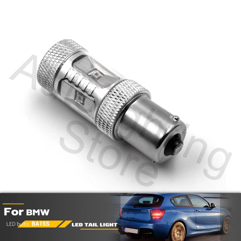1Pc P21W 1156 BA15S Red LED Tail Light Bulb Canbus Error Free For BMW 1 3 5 7Series F20 F21 Pre-LCI