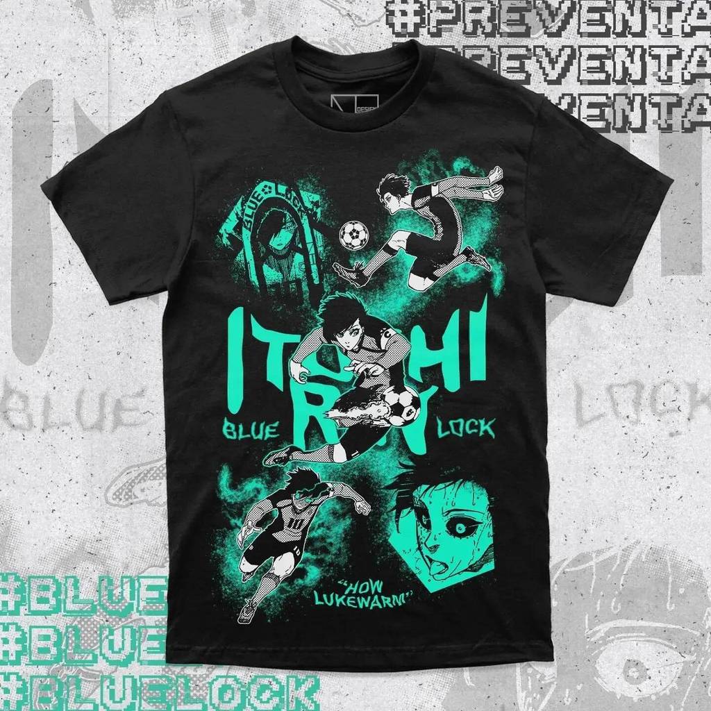 เสื้อเชิ๊ตMeguru Bachira Blue Lock Kunigami, Rin Itoshi, Nagi จากอนิเมะ มาในทุกไซส์