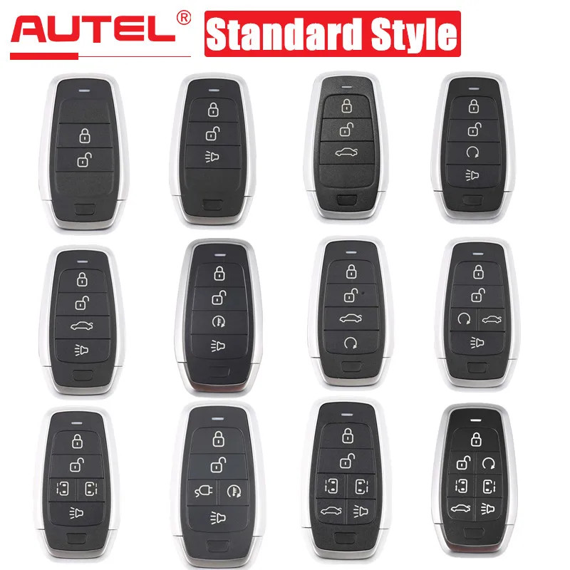 5PCS AUTEL MaxiIM IKEY Standard Style Independent Smart Key Used with KM100 KM100E IM508 IM608 IM60