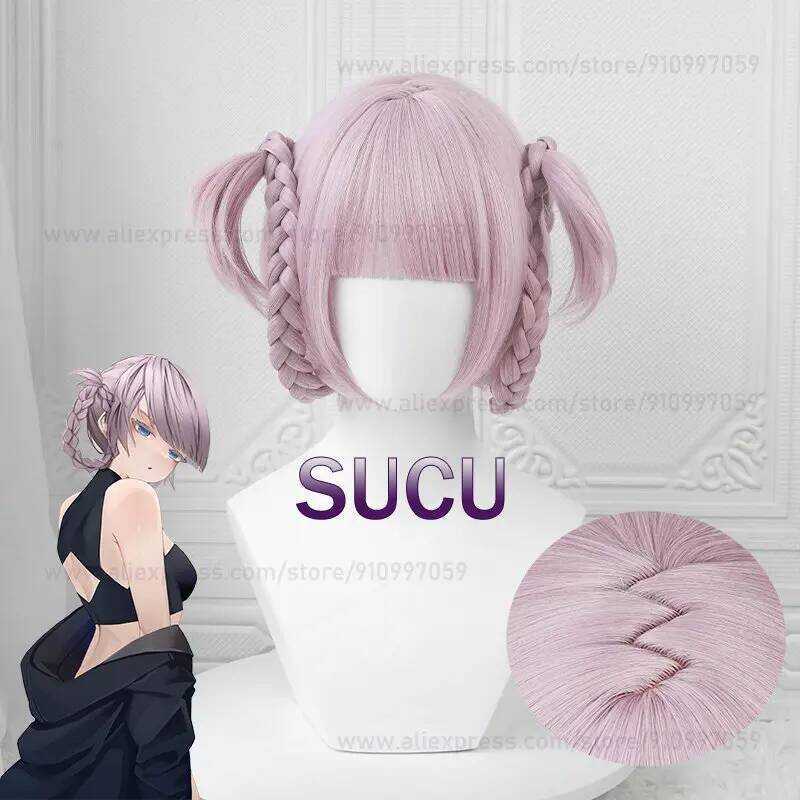 C Anime Nanakusa Nazuna Cosplay Wig 37Cm Heat Resistant Synthetic Hair Halloween COS Hair