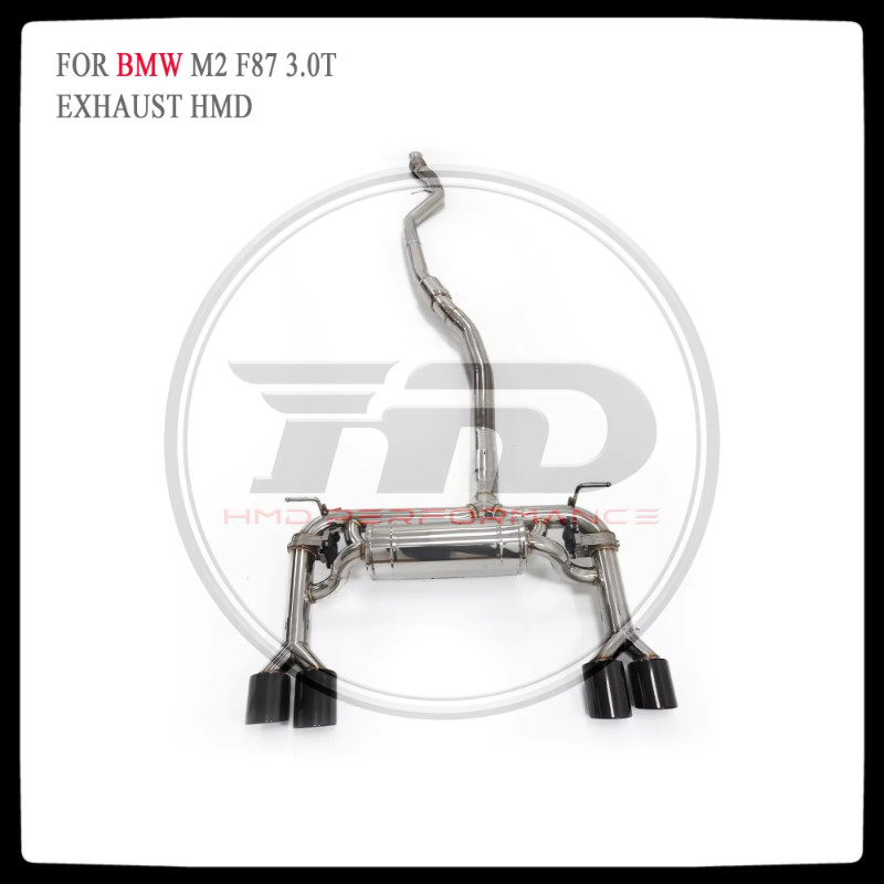 HMD Stainless Steel Exhaust System Performance Catback For BMW M2 F87 N55 Engine 3.0T Muffler With