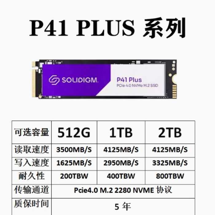 เหมาะสําหรับ Intel 670P/P41 PLUS 512G 1T 2TSSD Solid State Drive M.2 เพิ่มเติม P44 กล่องแพคเกจ