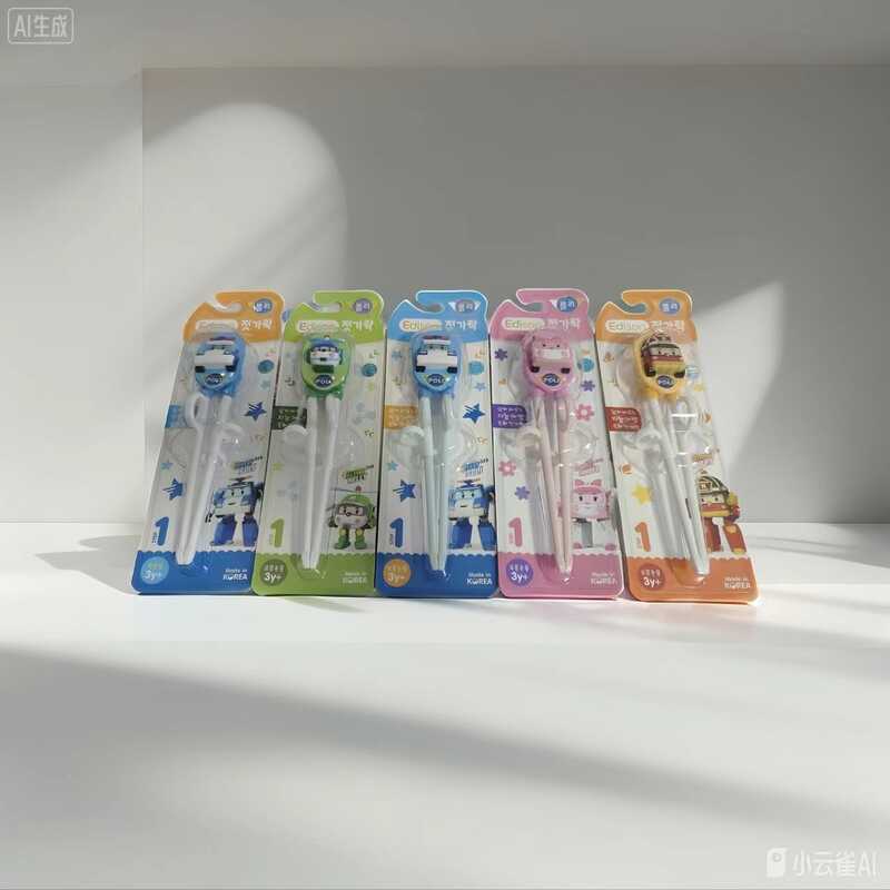 เกาหลีเกาหลี EDISON/EDISON รถตํารวจ Series เด็กการเรียนรู้ตะเกียบเด็กนักเรียนการฝึกอบรมตะเกียบ-สี่สี