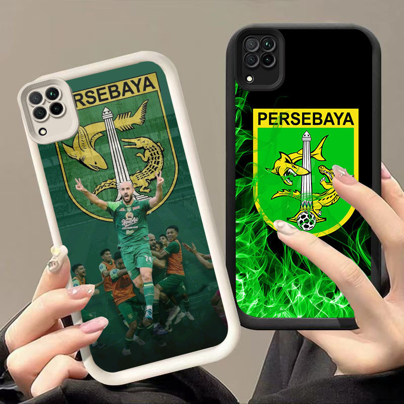 DK-76 Persebaya Silicone Casing สีดําและสีขาว สําหรับ Samsung A12 A22 5G