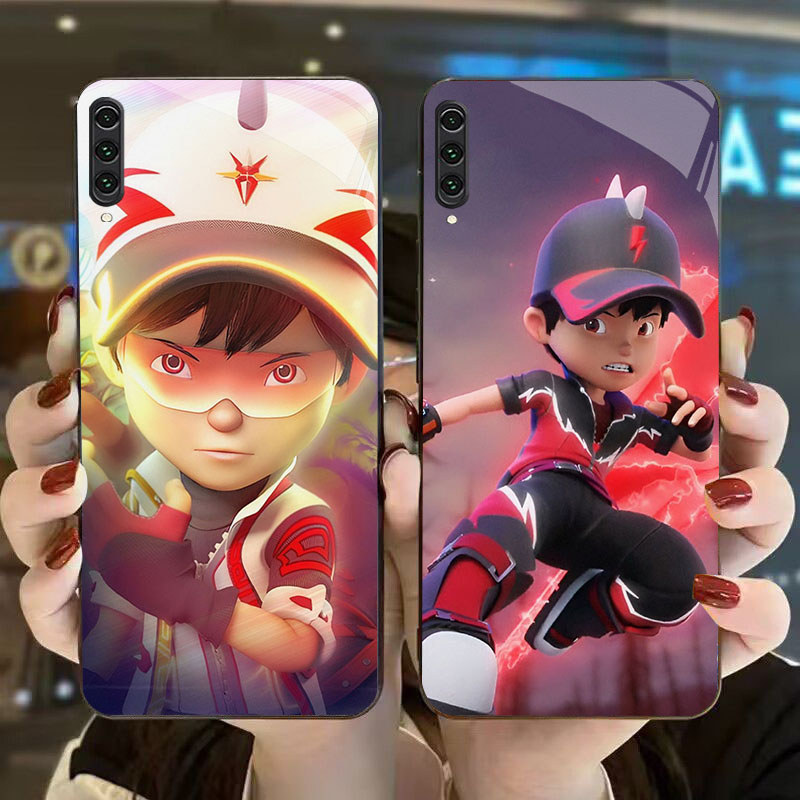 DK-88 Justice Booiboys Casing GLASS soft frame สีดํา Samsung Note A70 10Plus A7 A70S A10 A02 A50 10 