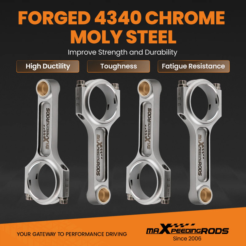 Maxpeedingrods Forged I-Beam Connecting Rods For Acura Honda B18A B18B B20B B20Z