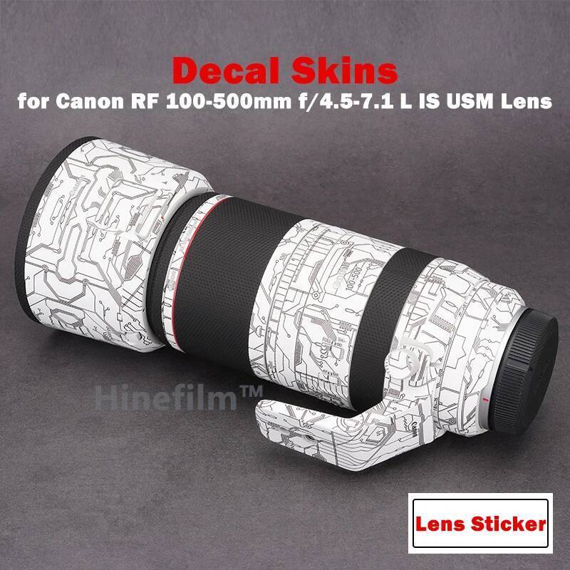 Hinefilm Skin สําหรับสติกเกอร์เลนส์ RF100-500 100500 เลนส์รูปลอกผิวสําหรับ Canon RF 100-500mm f/4.5-