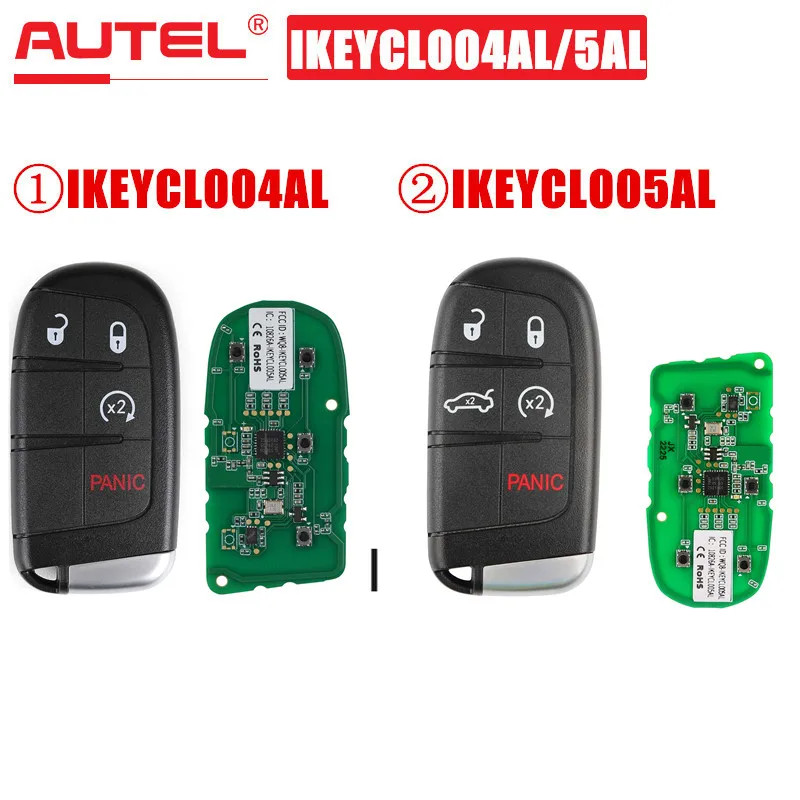 AUTEL MAXIIM IKEY Premium Style IKEYCL004AL/IKEYCL005AL for Chrysler 4/5 Buttons Universal Smart Ke