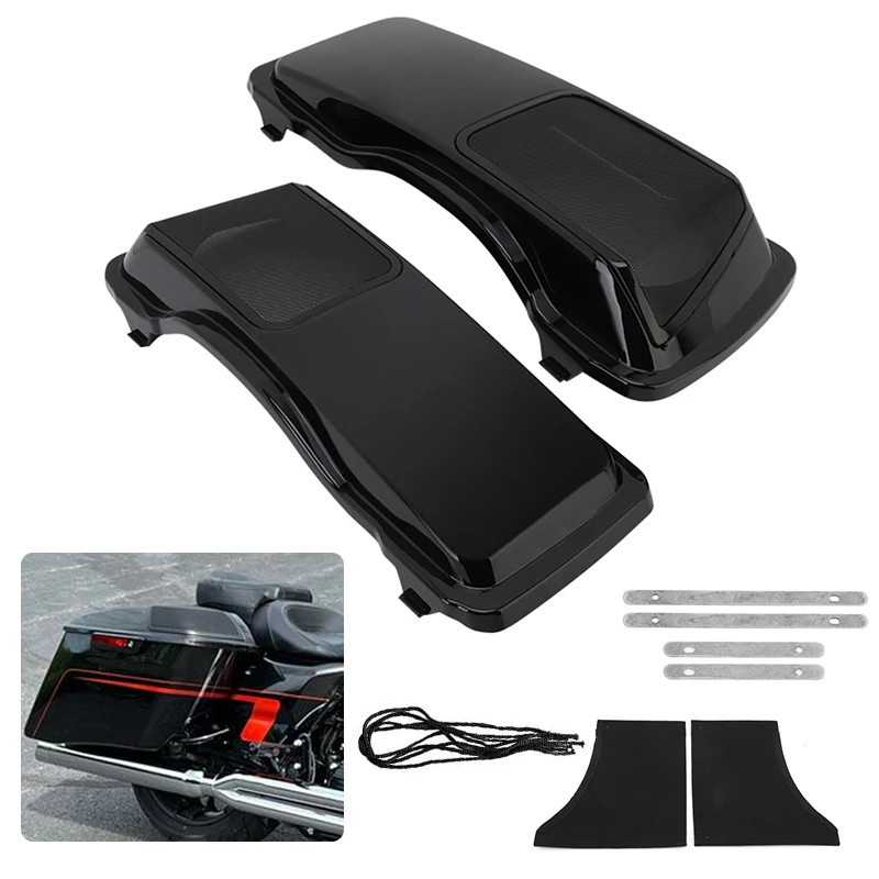6" x 9" Saddle Bag Lids Cover Saddlebag Speaker Lid w/Grills For Harley Street Road Glide Road King