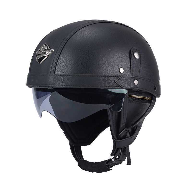 Retro Cruise Car หมวกกันน็อคเฉพาะรถจักรยานยนต์สไตล์อเมริกันขี่หมวกกันน็อครถยนต์ไฟฟ้าชาย Retro Cruise