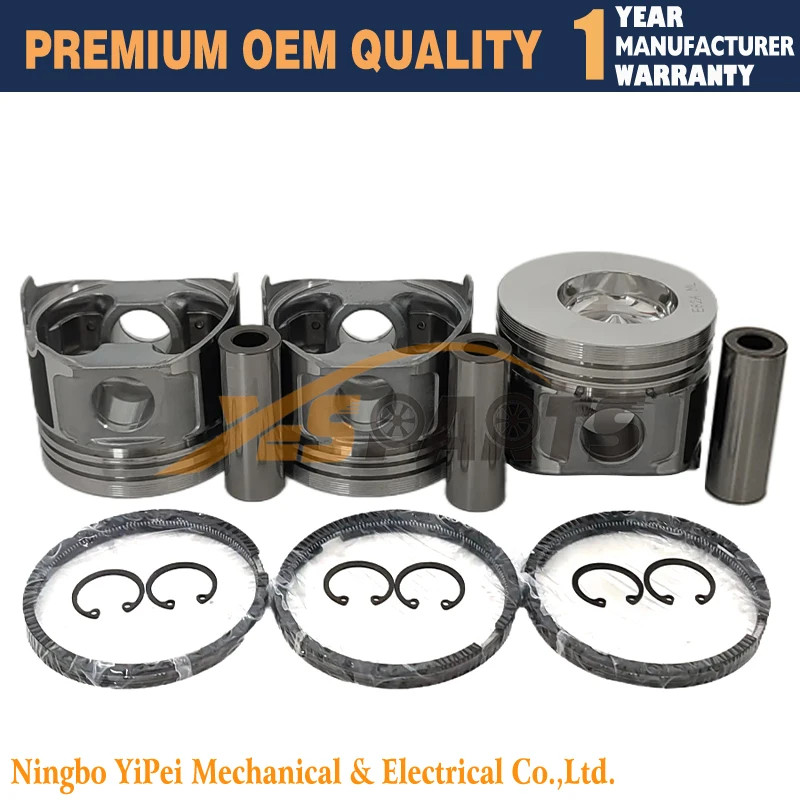 3TNE82A 3TNE82 Engine Piston& Piston Ring&Pin Kit For Kobelco for Takeuchi Excavator Bagger for Yan
